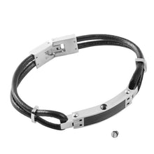 Load image into Gallery viewer, Modern Leather Cremation Bracelet