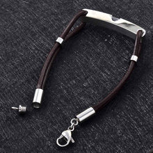 Load image into Gallery viewer, Modern Men's Cremation Urn Bracelet