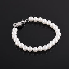 Load image into Gallery viewer, Pearl Bracelet With Infinity Cremation Urn Bracelet