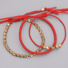 Load image into Gallery viewer, Tibetan Copper Luck &amp; Protection Bracelet Set