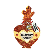 Load image into Gallery viewer, Bravery Potion Brooch by Cherryloco Jewellery