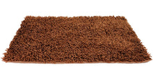 Load image into Gallery viewer, DaDa Bedding Coffee Brown Shaggy Soft Chenille Noodle Carpet Rug Bath Mat