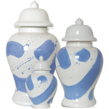 Load image into Gallery viewer, French Blue Brushstroke Ginger Jars