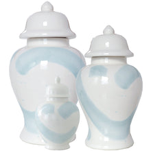 Load image into Gallery viewer, Hydrangea Light Blue Brushstroke Ginger Jars