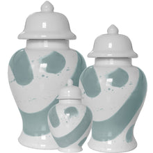 Load image into Gallery viewer, Lamb's Ear Blue Brushstroke Ginger Jars