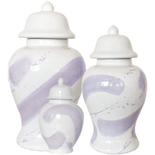 Load image into Gallery viewer, Light Lavender Brushstroke Ginger Jar