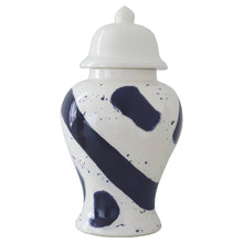 Load image into Gallery viewer, Navy Blue Brushstroke Ginger Jars