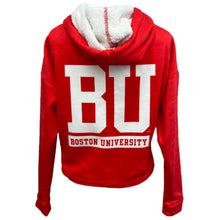 Load image into Gallery viewer, Boston University Varsity Furry Hoodie