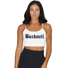Load image into Gallery viewer, Bucknell White Spaghetti Tank