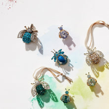 Load image into Gallery viewer, Gem bug clip set, rainbow