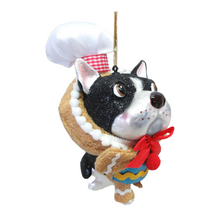 Load image into Gallery viewer, Bulldog w/Gingerbread Costume Ornament by December Diamonds