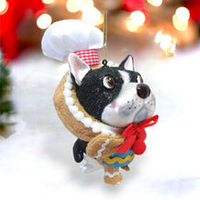 Load image into Gallery viewer, Bulldog w/Gingerbread Costume Ornament by December Diamonds