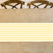 Load image into Gallery viewer, Butter Yellow Stripe Table Runner