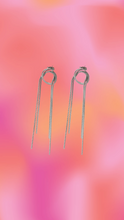 Load image into Gallery viewer, Titanium Tassel Knot Earrings