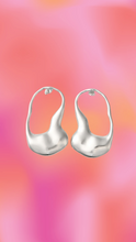 Load image into Gallery viewer, Titanium Organic Waterfall Earrings