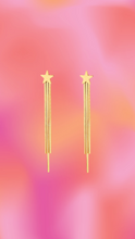Load image into Gallery viewer, Titanium Tassel Star Earrings