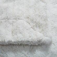 Load image into Gallery viewer, Tache White Ivory Polar Faux Fur with Sherpa Throw Blanket