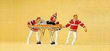 Load image into Gallery viewer, Preiser 10532 HO Scale Paramedics -- With Stretcher pkg(4)