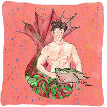 Load image into Gallery viewer, Merman Decorative   Canvas Fabric Pillow