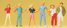 Load image into Gallery viewer, Preiser 14065 HO Scale Pedestrians -- Young Passers-By pkg(6)