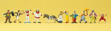 Load image into Gallery viewer, Preiser 20258 HO Scale Circus Figures -- Clowns w/Pony