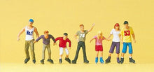 Load image into Gallery viewer, Preiser 10496 HO Scale Sports &amp; Recreation -- Inline Skaters pkg(7)