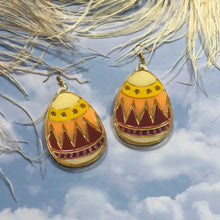 Load image into Gallery viewer, Colorful Easter Egg Acrylic Earrings -  Pink, Blue, Teal