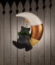 Load image into Gallery viewer, XL Party Kitty Candy Corn Moon - LAST CHANCE!