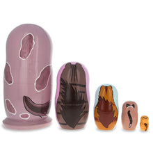 Load image into Gallery viewer, Sad Cat &amp; Friends Wooden Nesting Dolls 5.75 Inches