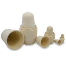 Load image into Gallery viewer, Set of 6 Unfinished Wooden Nesting Dolls DIY Craft Blanks for Painting 5.5 Inches