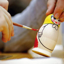 Load image into Gallery viewer, Set of 6 Unfinished Wooden Nesting Dolls DIY Craft Blanks for Painting 5.5 Inches