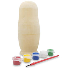Load image into Gallery viewer, Unfinished Wooden Nesting Doll DIY Craft Blank for Painting 6.75 Inches
