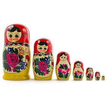 Load image into Gallery viewer, Set of 7 Unfinished Wooden Nesting Dolls DIY Craft Blanks for Painting 6.75 Inches