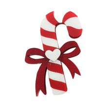 Load image into Gallery viewer, Candy Cane Brooch by Cherryloco