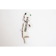 Load image into Gallery viewer, Candy Cane Girl Brooch by Laliblue