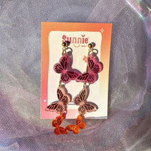 Load image into Gallery viewer, Candy Kaleidoscope Butterfly Acrylic Earrings