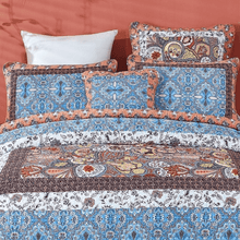 Load image into Gallery viewer, Tache Cotton Patchwork Paisley Floral Bohemian Mosaic Paradise Euro Sham (JHW-933)