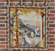 Load image into Gallery viewer, Tache Tapestry Faraway Longing Coastal Mountain Range Wall Hanging Artwork 28 x 31 (13606)