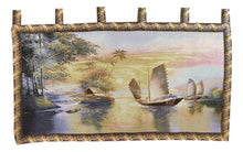Load image into Gallery viewer, Tache 28 x 55 Exotic Ships on The Horizon Coastal Tapestry Wall Hanging (WH-DB15152)