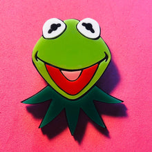 Load image into Gallery viewer, Cartoon Collection - Puppet Frog - Acrylic Brooch by Makokot Design