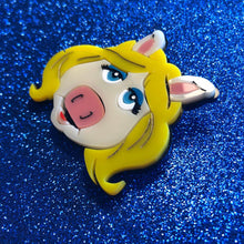 Load image into Gallery viewer, Cartoon Collection - Puppet Piggy - Acrylic Brooch by Makokot Design