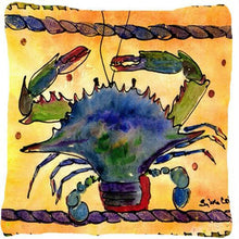 Load image into Gallery viewer, Crab Decorative   Canvas Fabric Pillow