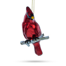 Load image into Gallery viewer, Cardinal Glass Christmas Ornament