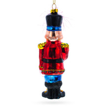 Load image into Gallery viewer, Nutcracker Soldier Glass Christmas Ornament