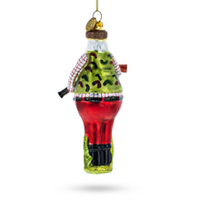Load image into Gallery viewer, Hunter Santa Glass Christmas Ornament