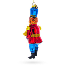 Load image into Gallery viewer, Monkey Nutcracker with Trumpet Glass Christmas Ornament