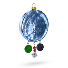 Load image into Gallery viewer, Roulette and Casino Poker Chip Glass Christmas Ornament