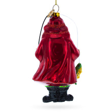 Load image into Gallery viewer, Angler Santa with Catch of the Day Glass Christmas Ornament