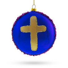Load image into Gallery viewer, Holy Mother and Infant Jesus Glass Christmas Ornament