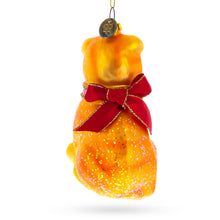 Load image into Gallery viewer, Cat with Red Scarf Glass Christmas Ornament